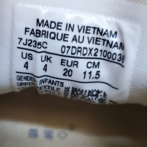 Converse Black Sneakers Size Infant 4 - Picture 5 of 5